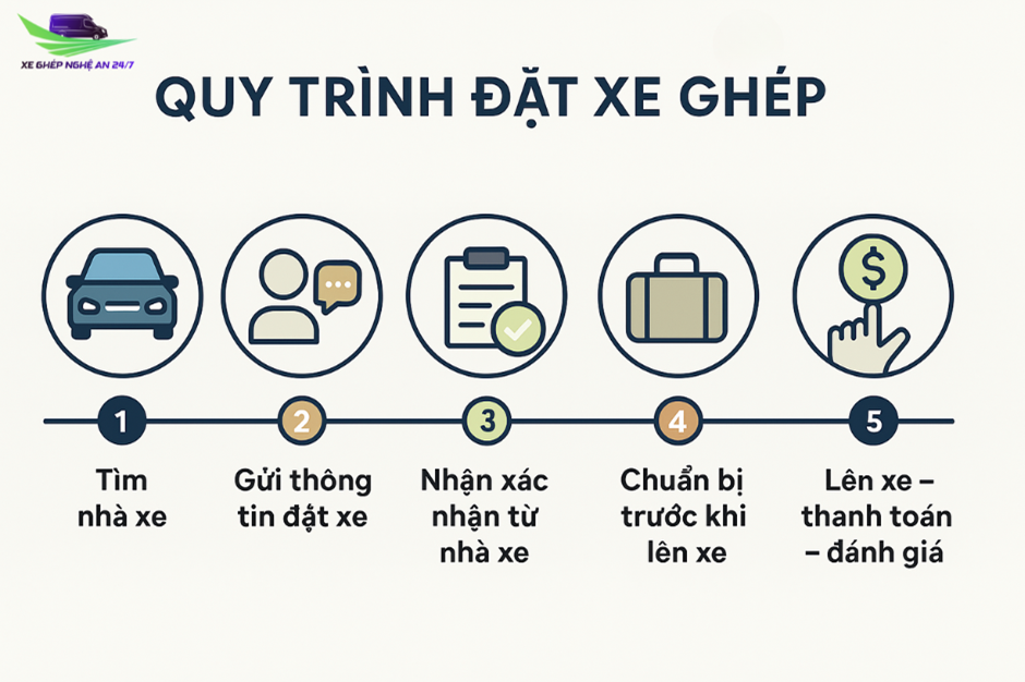 quy trình sử dụng xe ghép